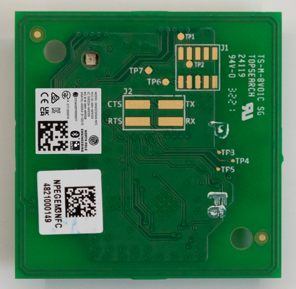 Image of the back of an NPE GEM3NFC-LP OEM Fitness Module