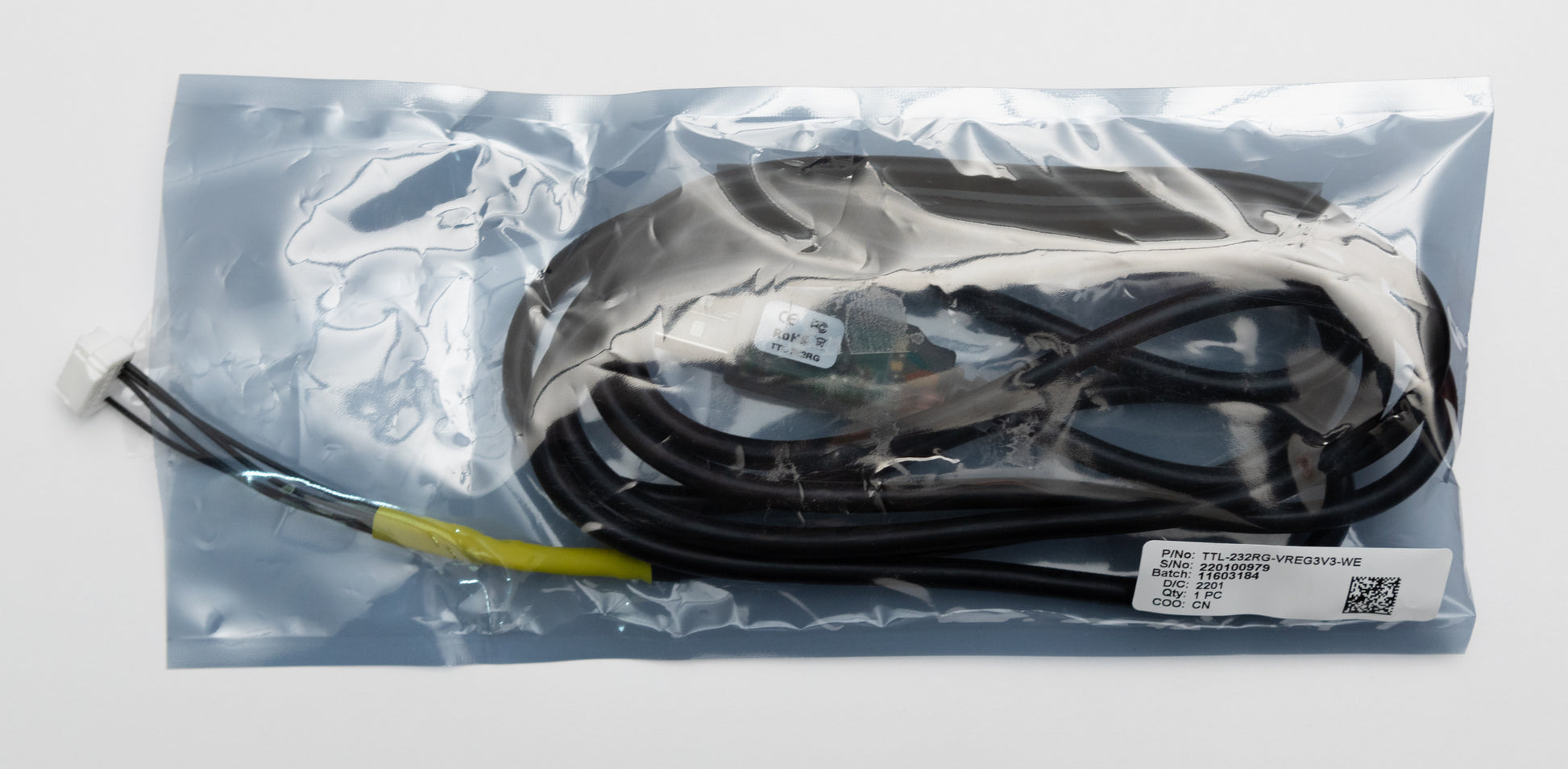 Image of a GEM3NFC FTDI cable in packaging